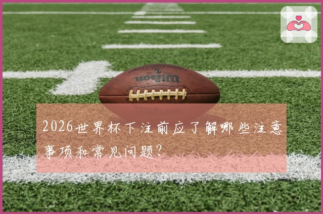 2026世界杯下注前应了解哪些注意事项和常见问题？